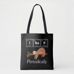 Tote Bag Funny Science Pun Chimie Sloth Nap Lover