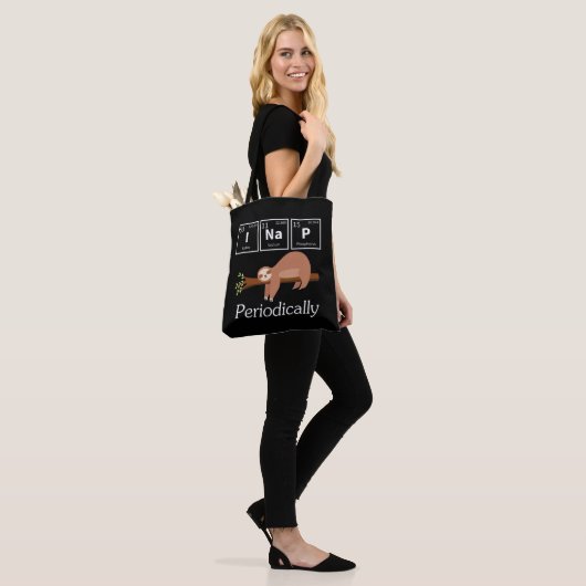 Tote Bag Funny Science Pun Chimie Sloth Nap Lover (Sur le modèle)