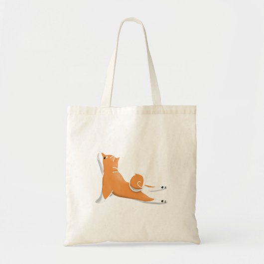 Tote Bag funny shiba inu dog yoga pose birthday (Devant)