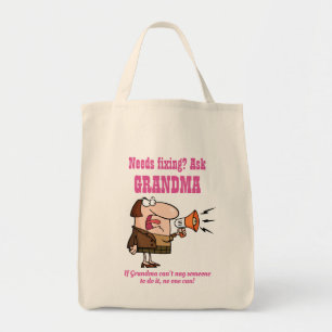 Tote Bag FUNNY Si GRANDMA N'A PAS PEU D'UN POUR LE REMBOURS