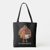 Tote Bag Funny STEM Analyst Robot Turkey Thanksgiving Gift (Dos)