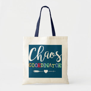 Tote Bag Funny Teacher Chaos Coordinator 