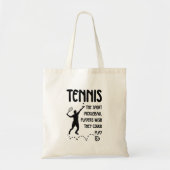 Tote Bag Funny Tennis - Sarcastic Pickleball Rivalry Gift  (Devant)