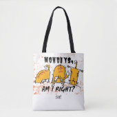 Tote Bag Funny Yoga Orange Cats (Devant)