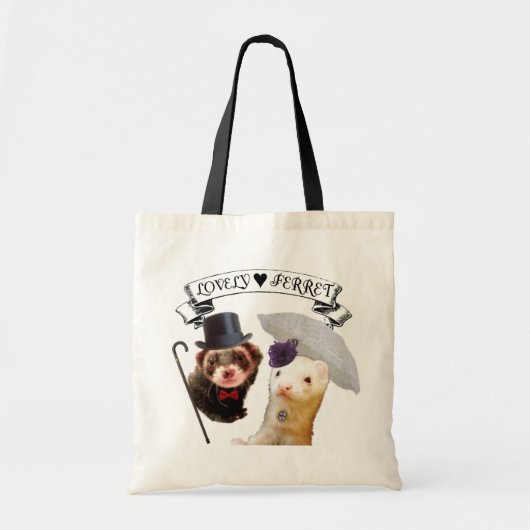 Tote Bag Furet de "Madame et de monsieur" (Devant)