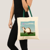 Tote Bag furet (manteau de sable) (Devant (produit))