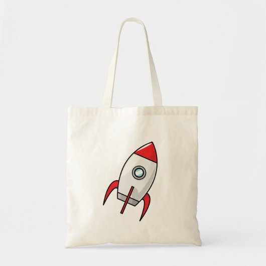 Tote Bag Fusée mignonne de bande dessinée (Devant)