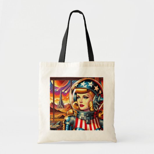 Tote Bag Fusées parmi les étoiles (Devant)