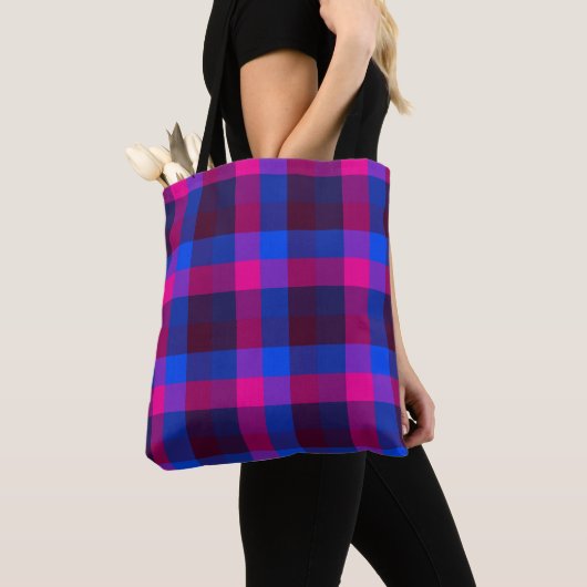 Tote Bag Fusion de mosaïque néon (De près)