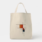 Tote Bag Fusion géométrique minimaliste simple (Dos)