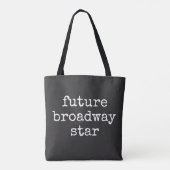 Tote Bag Futur Broadway Star Inspirant Actor Design noir (Dos)