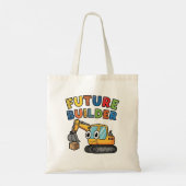 Tote Bag Futur constructeur excavateur mignon (Dos)