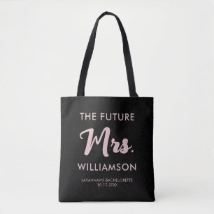 Tote Bag Futur Mme Nom de famille Enterrement de vie de jeu