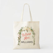 Tote Bag Futur Mme Peach Floral Arch (Devant)