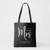 Tote Bag Futur Mme Personalized Black (Devant)