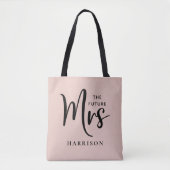 Tote Bag Futur Mme Personnalisée Blush Rose (Devant)