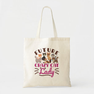 Tote Bag Future Crazy Cat Lady