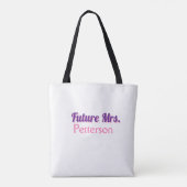 Tote Bag Future Mme ajouter nom mariée mariage enterrement (Dos)