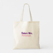 Tote Bag Future Mme ajouter nomnommariée enterrement de vie (Dos)