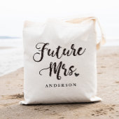 Tote Bag Future Mme calligraphie dorée
