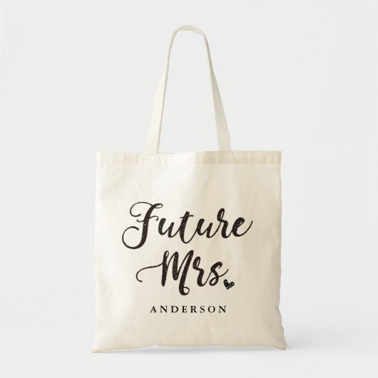 Tote Bag Future Mme calligraphie dorée (Devant)