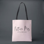 Tote Bag Future Mme faire-part de fiançailles<br><div class="desc">Future Mme conception de faire-part de fiançailles. La manière parfaite d'annoncer vos nouvelles passionnantes ou le cadeau parfait pour vous bientôt pour être ami marié. Une partie d'une collection.</div>