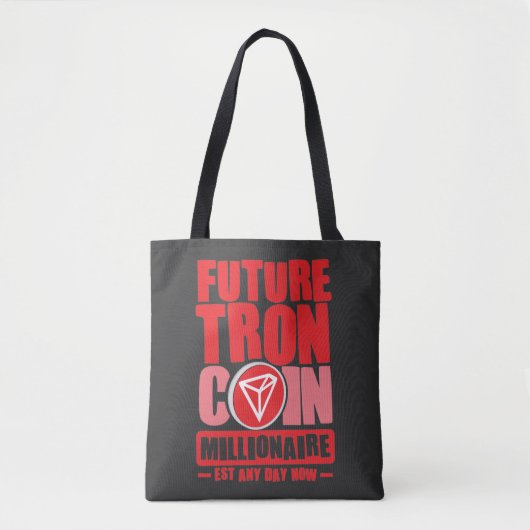 Tote Bag Future TRON Coin Millionaire (Devant)