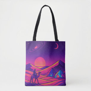 Tote Bag Futuriste désert d'Arabie - Sci-Fi Camel Rider
