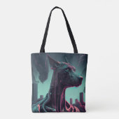 Tote Bag Futuriste Grande Danse Le compagnon robotique (Dos)