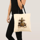 Tote Bag Futuristic Robot Bartender "Shaken or Stirred" (Devant (produit))