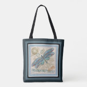 Tote Bag G création Papillon de bureau & libellule (Dos)