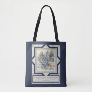 Tote Bag G créations Office fleur bleue