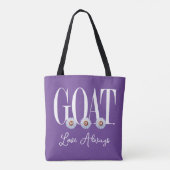 Tote Bag "G.O.A.T. MOM" Avec Daisy Art (Dos)