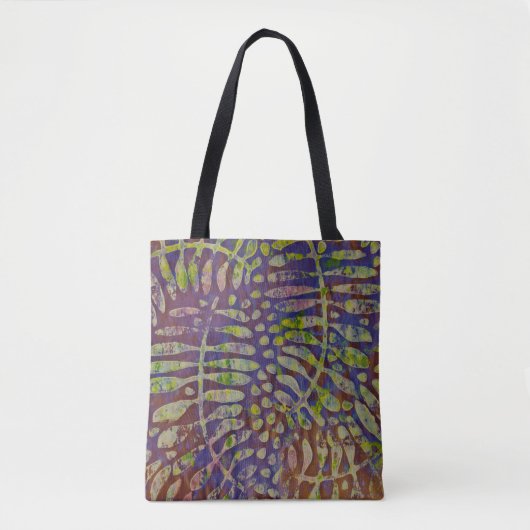 Tote Bag Gabarit d'impression Gelli Art Abstrait (Devant)