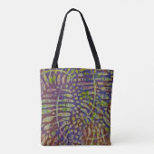 Tote Bag Gabarit d'impression Gelli Art Abstrait (Dos)