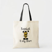 Tote Bag Gaffez le sport de base-ball d'abeille (Devant)