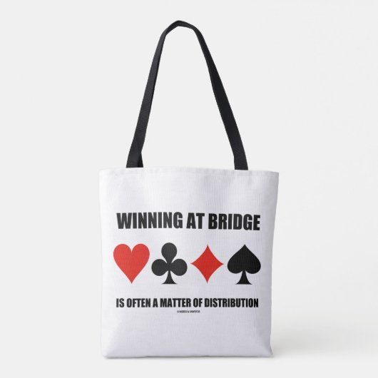 Tote Bag Gagner À Bridge Souvent Une Question De Distributi (Dos)