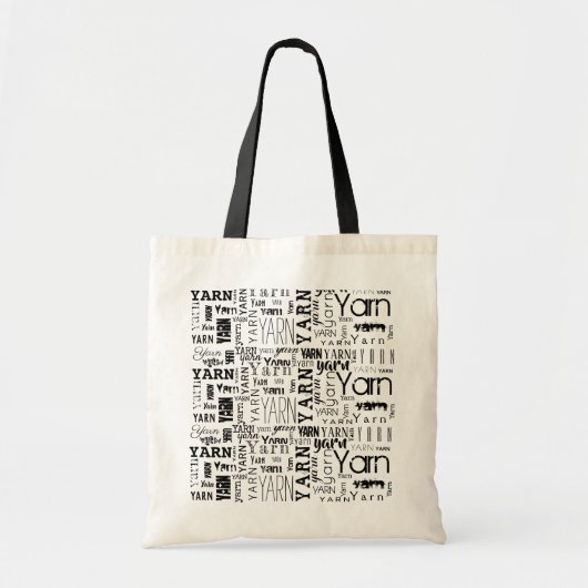 Tote Bag GAGNEZ ! Texte noir typographique (Devant)