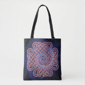 Tote Bag Galactic celtic love knot (Devant)