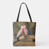 Tote Bag Galahs roses (Dos)