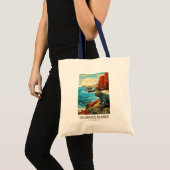 Tote Bag Galapagos Îles Voyage Art Vintage (Devant (produit))