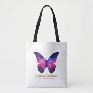 Tote Bag Galaxie Papillon Cosmique Ailes