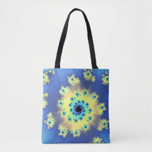 Tote Bag Galaxies fractales Pastel Multiplication Abstraite