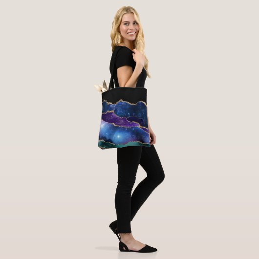Tote Bag Galaxy Agate Series Design (Sur le modèle)