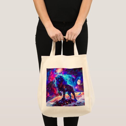 Tote Bag Galaxy Lion Blue (Devant (produit))
