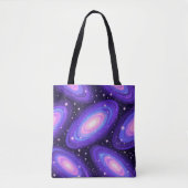 Tote Bag Galaxy Swirls Motif Dreamy Cosmic Nebula Design (Devant)