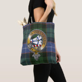 Tote Bag Galbraith Tartan & Badge (De près)