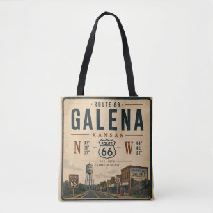 Tote Bag Galena Route 66 Essentiel de voyage