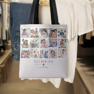 Tote Bag Galerie de 15 photos moderne « Meilleure maman » p