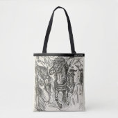 Tote Bag Galloping Horse – Edvard Munch – Personalized (Devant)